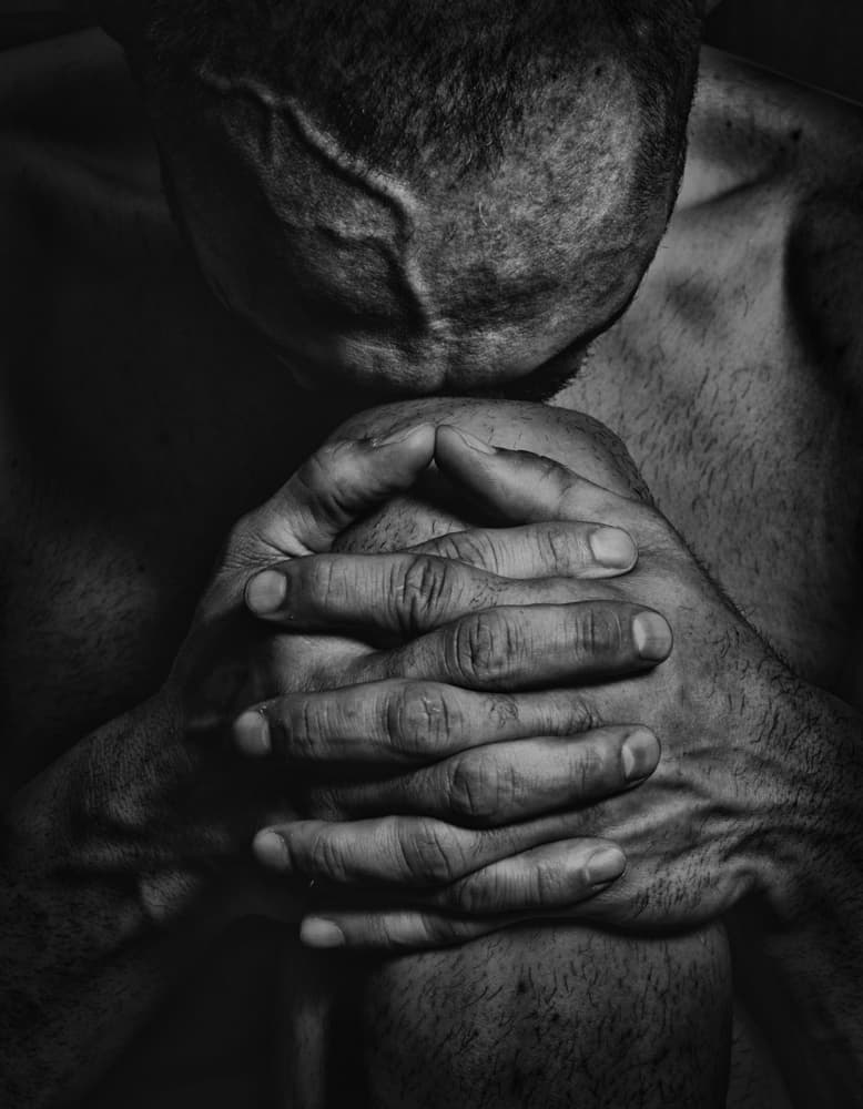 Man In Despair by Babak Haghi — canvas wall art