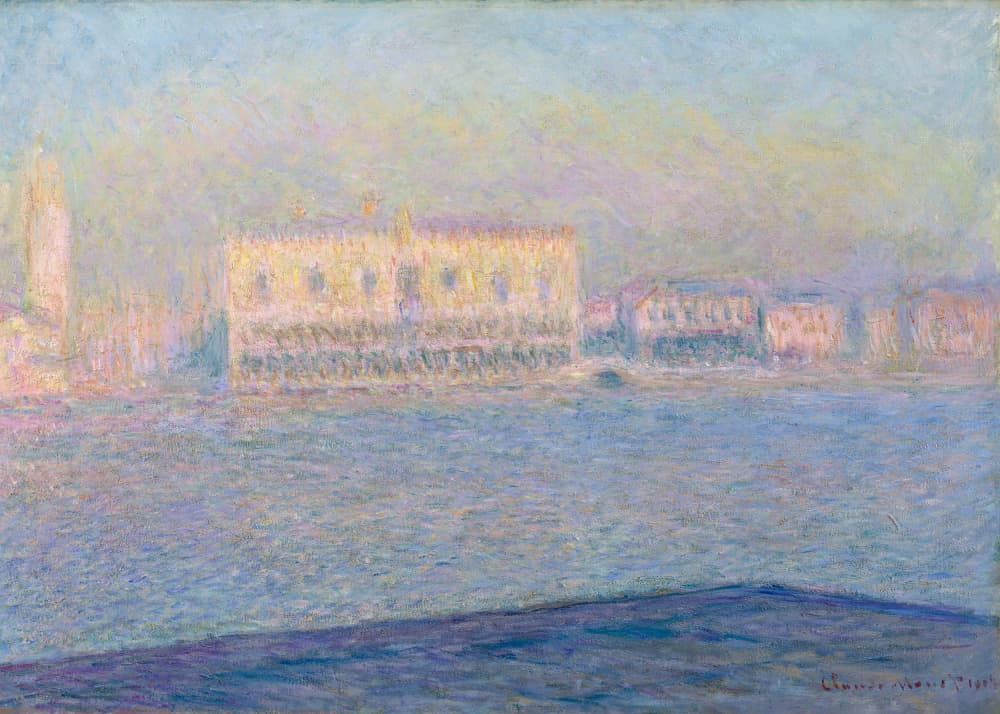 The Doge's Palace Seen From San Giorgio Maggiore (1908) By Claude Monet by Claude Monet — canvas wall art