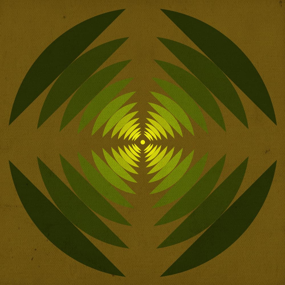 Concentric Green Glow by Carlos Perez Del Moro — canvas wall art