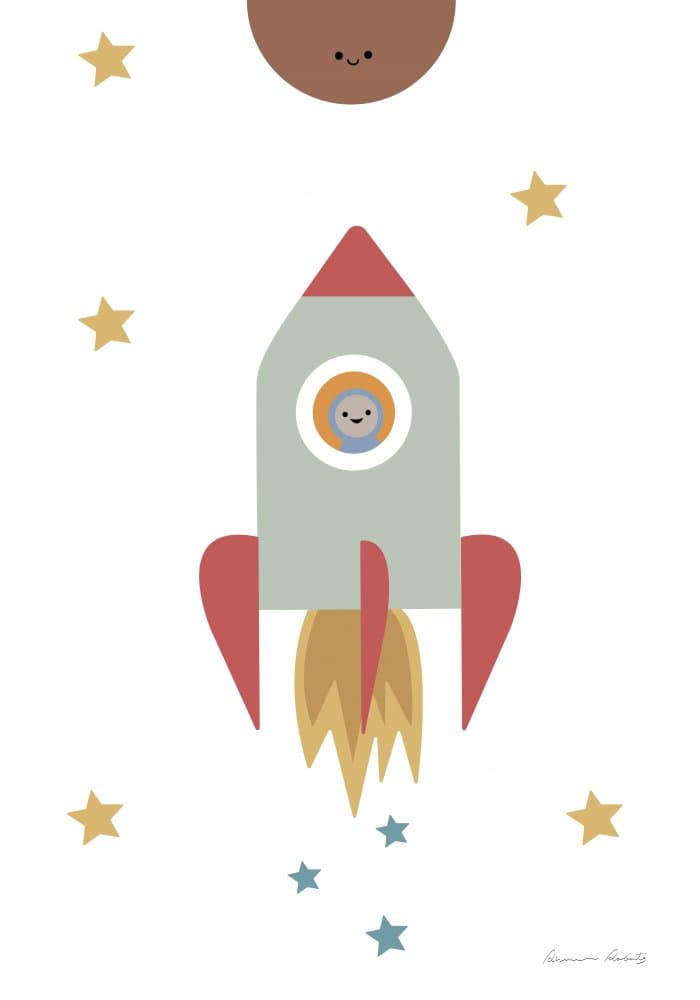 Little Rocket Adventure by Pictufy Studio II — canvas wall art