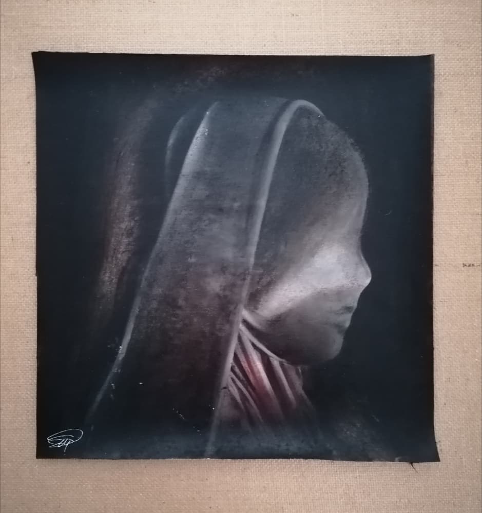 Ethereal Veiled Profile by Stefano Mazzolini — canvas wall art