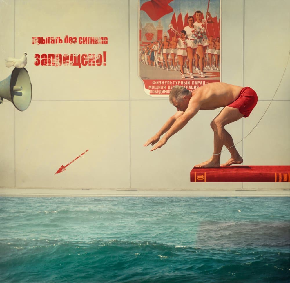 Forbidden Book Dive by Svetlana Melik-Nubarova — canvas wall art