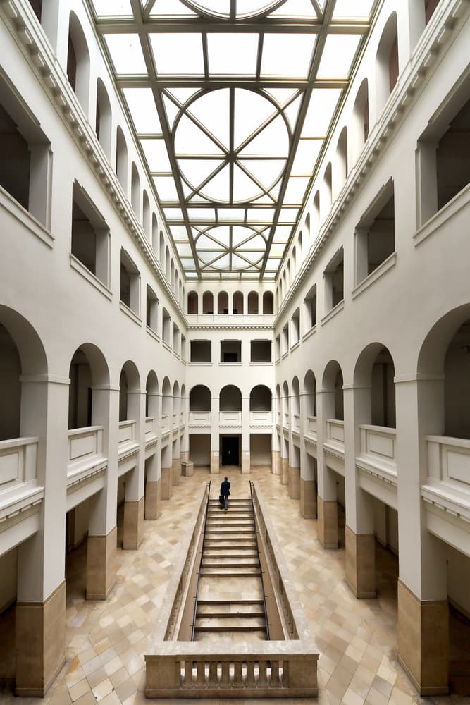 Grand Architectural Interior by Renate Reichert — canvas wall art