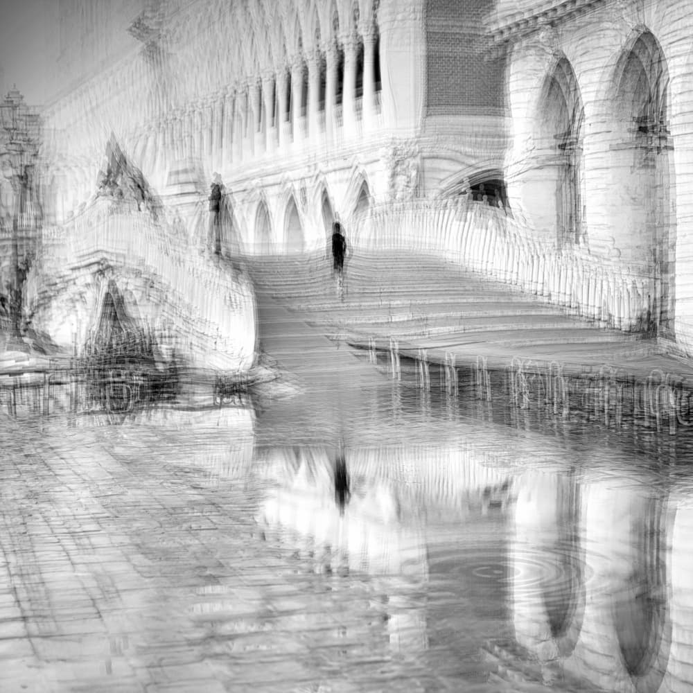 Venice Dream Reflection by Roswitha Schleicher-Schwarz — canvas wall art
