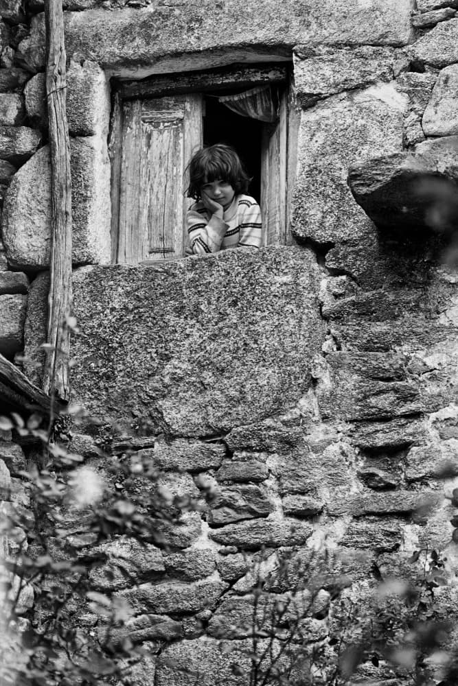 Thoughtful Child at Window by Eduardo Perez Sanchez — canvas wall art