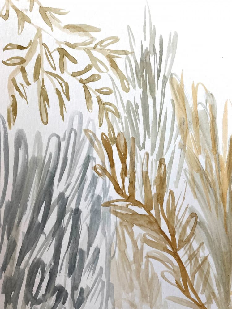 Earthy Botanical Abstract by Breanna Megan Studio — canvas wall art