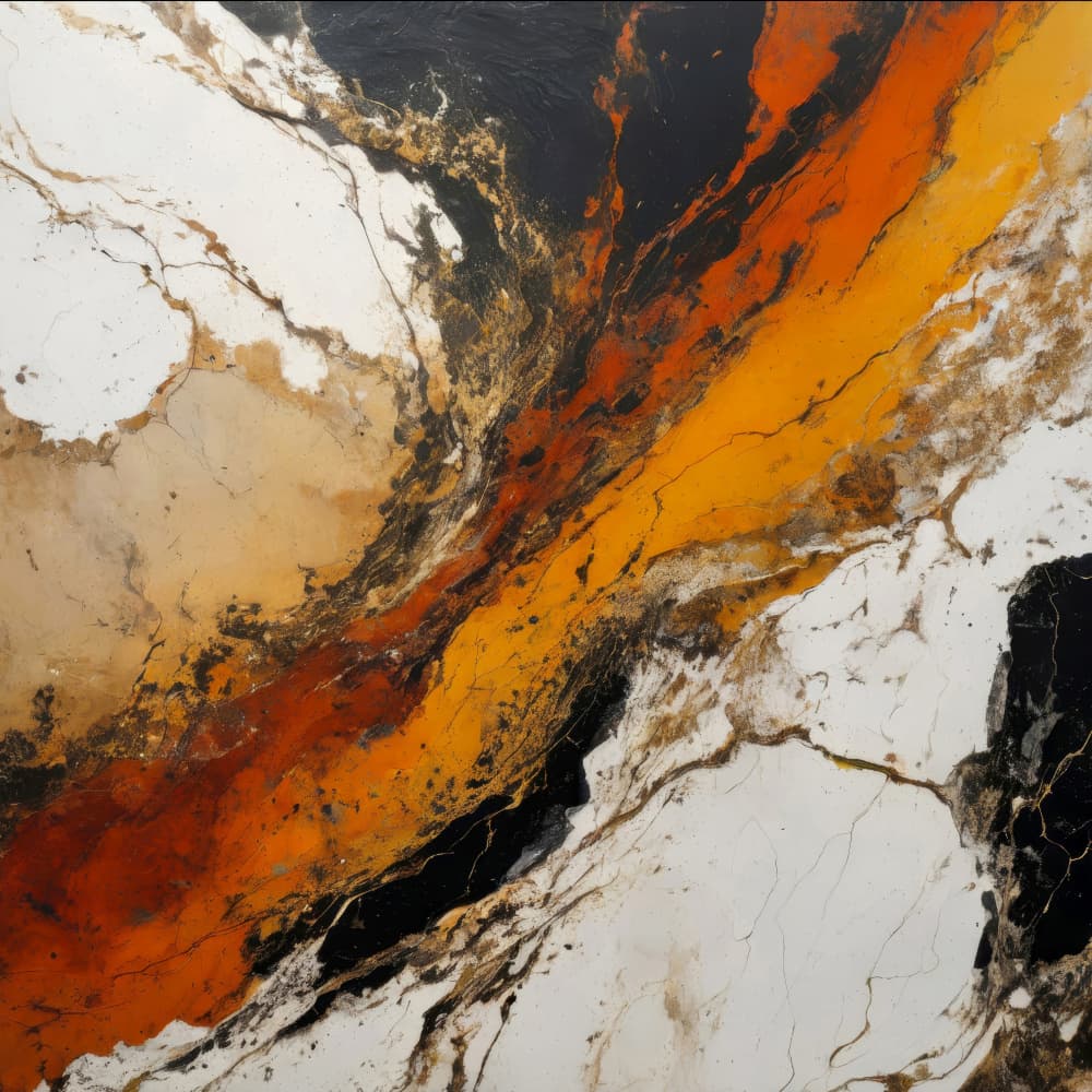 Molten Marble Flow by Alpenglow Workshop — canvas wall art
