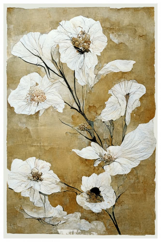 Delicate Blossoms by Treechild — canvas wall art