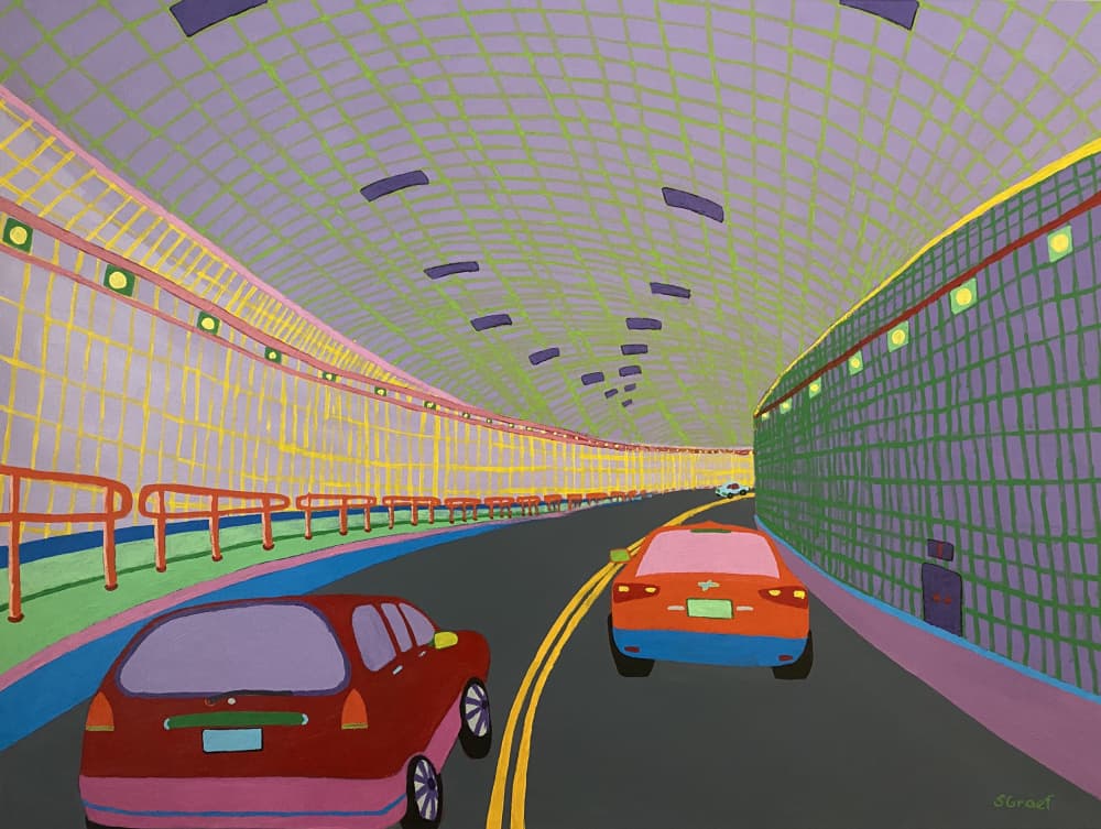 Lincoln Tunnel by Sue Graef — canvas wall art