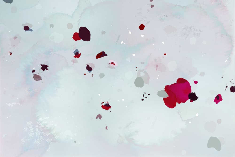 Abstract Watercolor Splashes by Miriam Stayte — canvas wall art