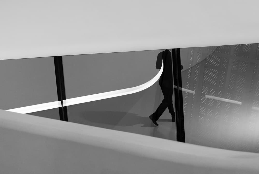 Modern Walking Silhouette by HAN dong hee — canvas wall art