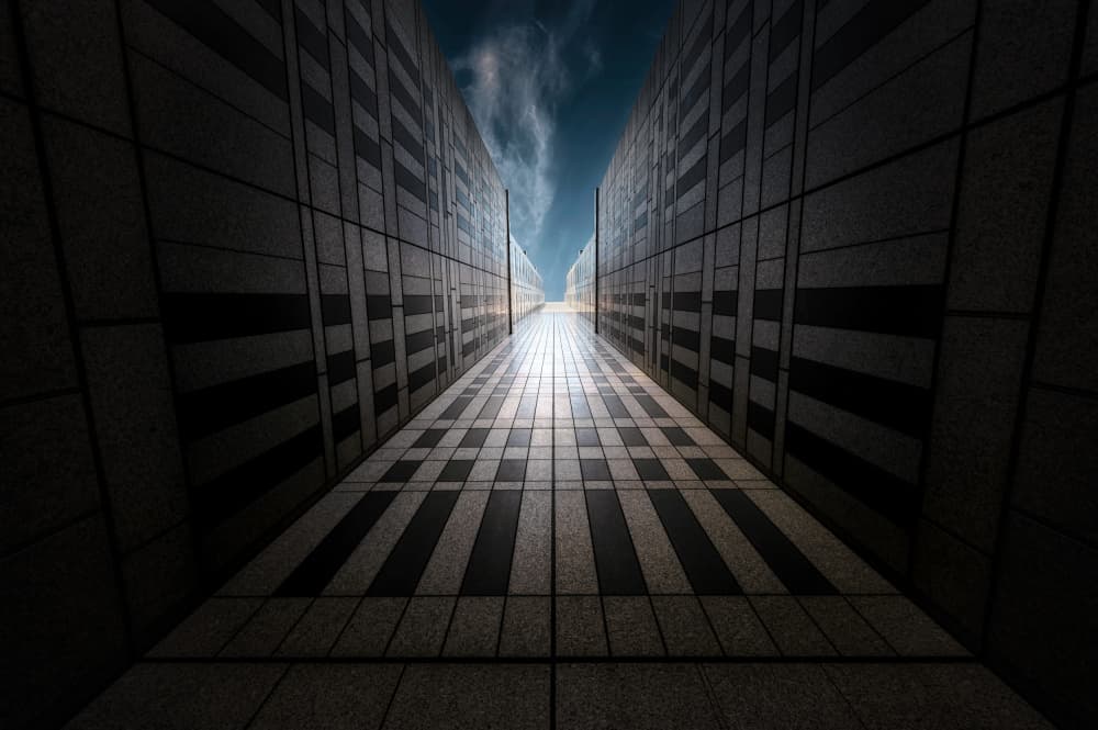 Deep Urban Path by Daiki Suzuki — canvas wall art