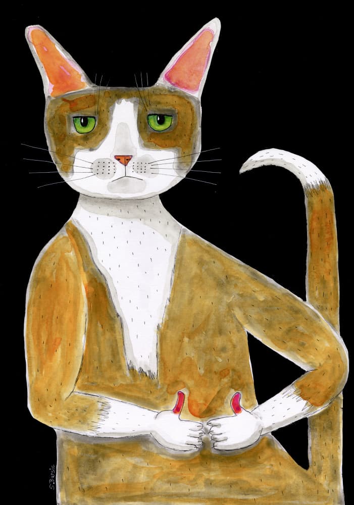 Grumpy Cat Thumbs Up by Sharyn Bursic — canvas wall art