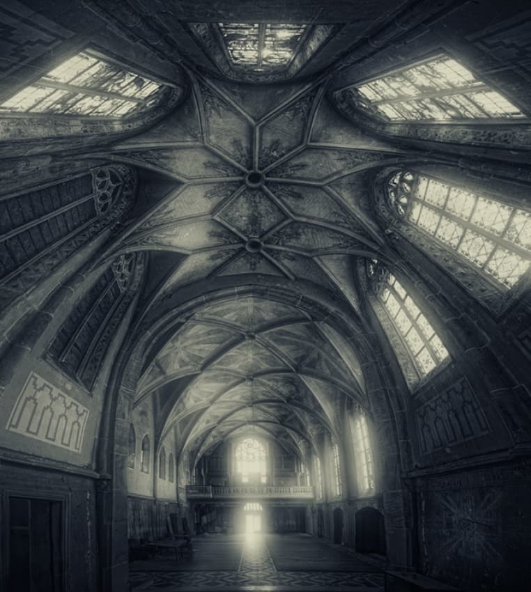 Grand Gothic Hall by Paul Boomsma — canvas wall art
