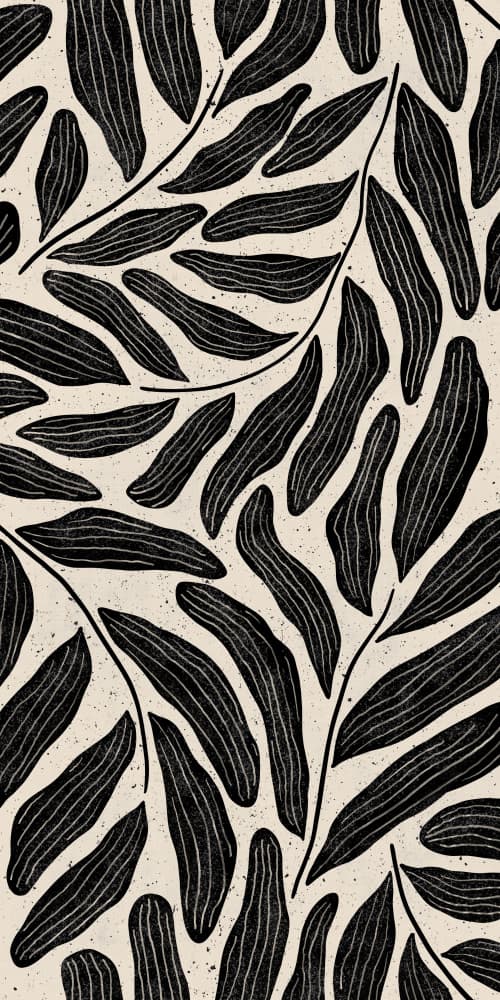 Organic Leaf Pattern by Sanne Paul — canvas wall art