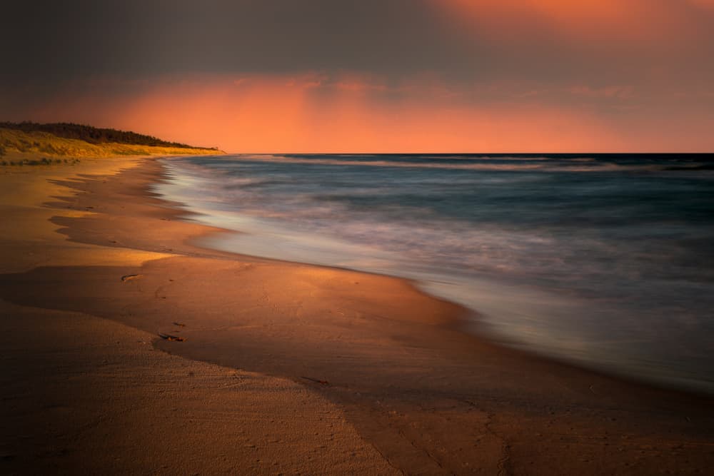 Sunset Beach Glow by Erik Engström — canvas wall art