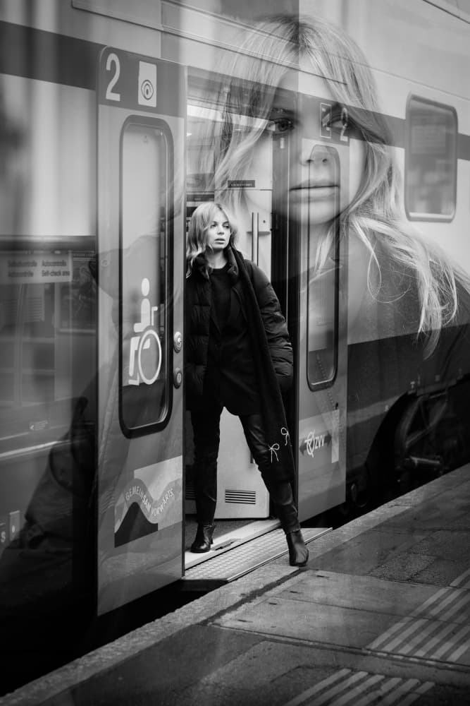Pensive Urban Transit by Ruth Franke — canvas wall art
