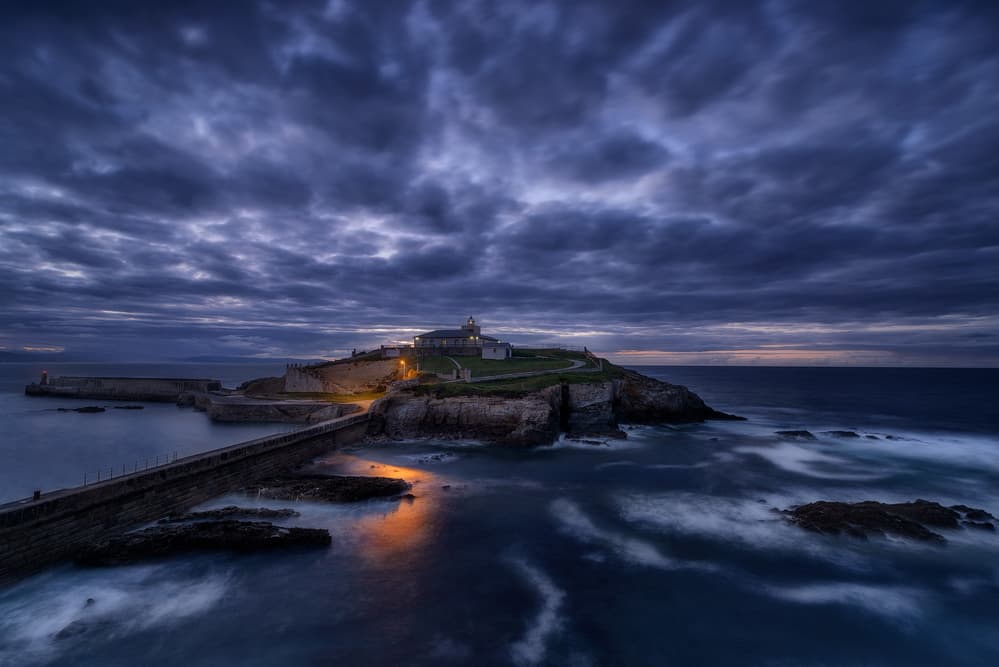 Dramatic Coastal Lighthouse Twilight by Alfonso maseda varela — canvas wall art