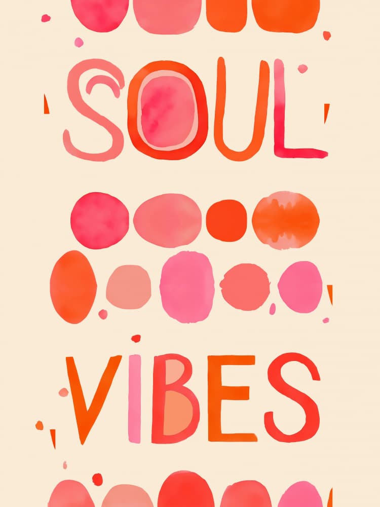 Watercolor Soul Vibes by casa cartissi — canvas wall art