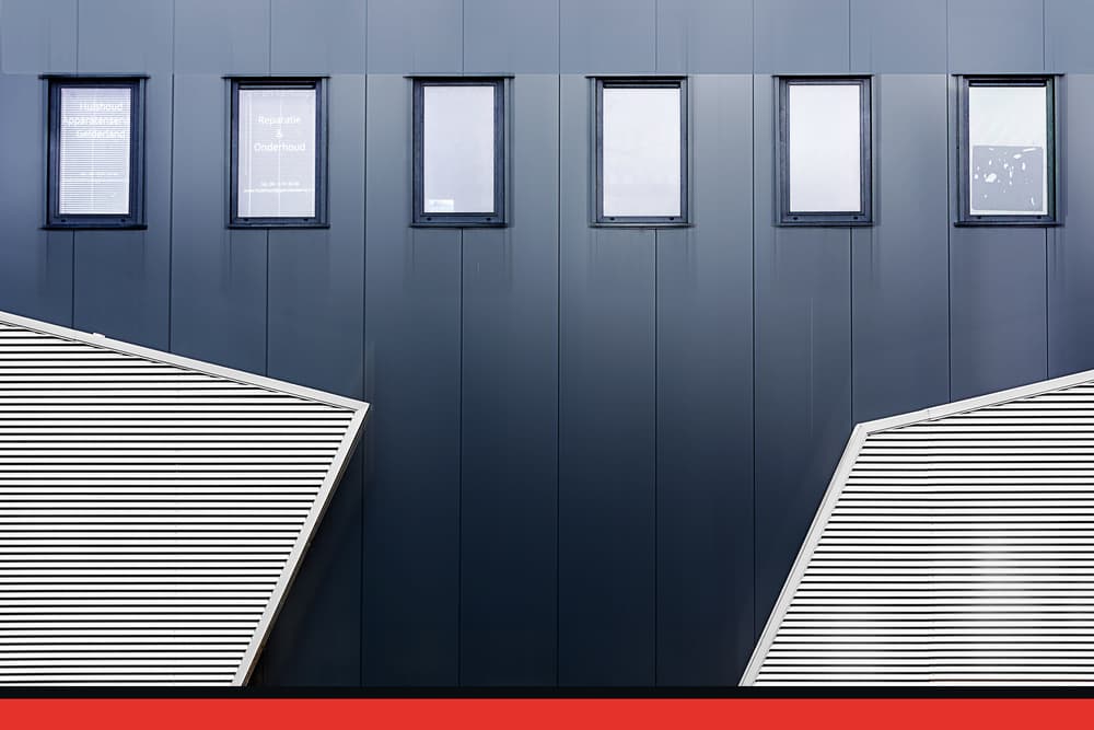 Modern Facade Geometry by Henk van Maastricht — canvas wall art