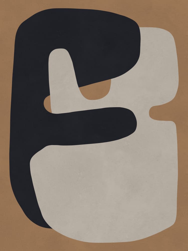 Abstract Organic Forms by Vitor Costa — canvas wall art