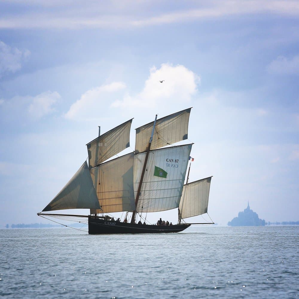 Boat, Bird and Mount by Vincent DEMOULIN — canvas wall art