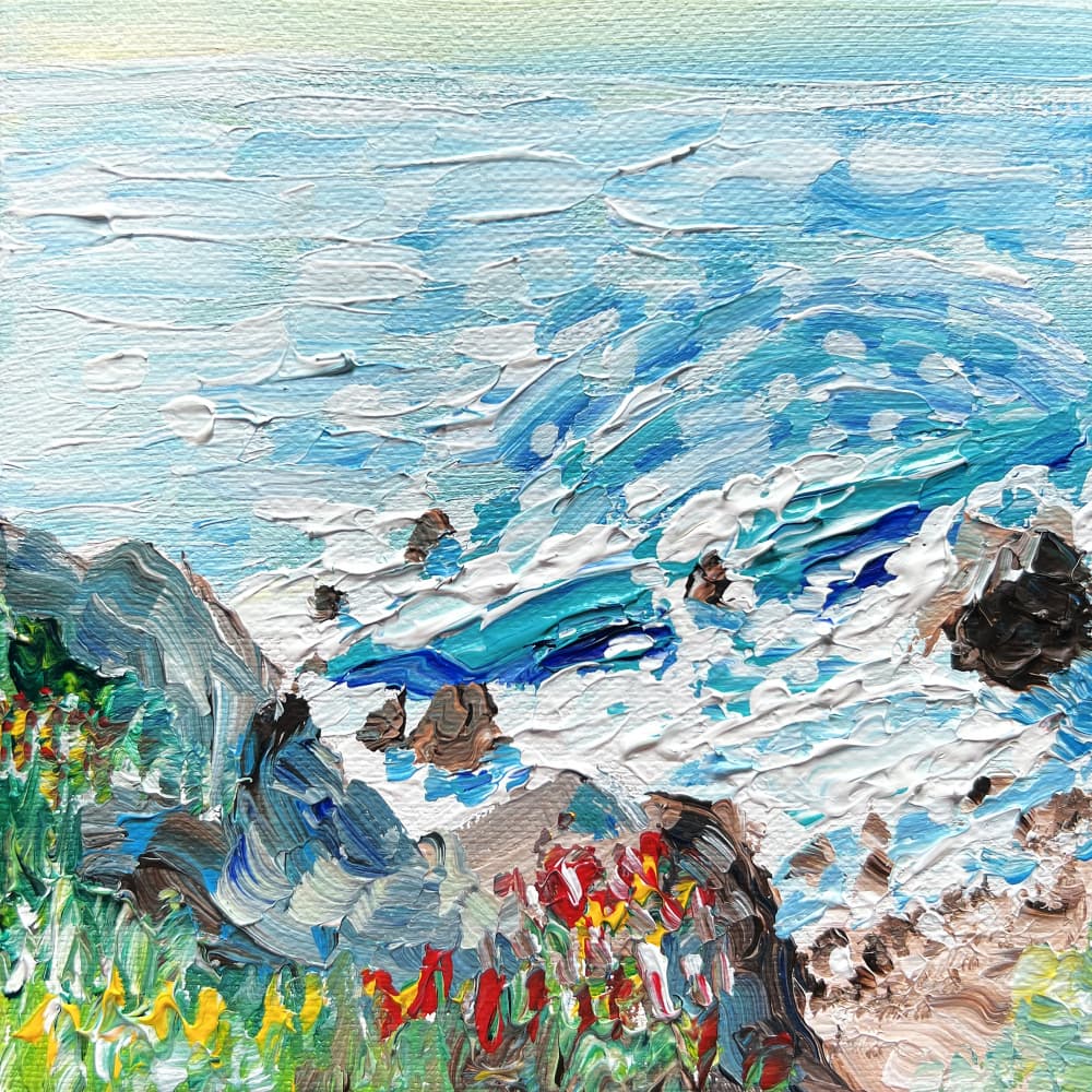 Vibrant Coastal Waves by Pauline Wegman | Key and Sea Creative — canvas wall art