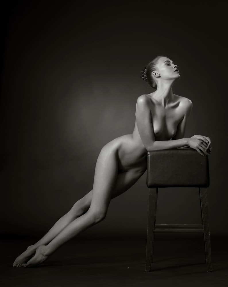 Graceful Nude Pose by Catchlight Studio — canvas wall art
