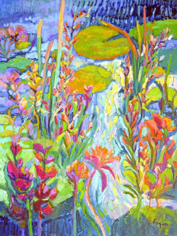 Vibrant Garden Path by Dorothy Fagan — canvas wall art