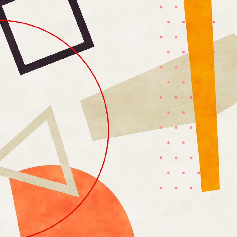 Mid Bauhaus Geometry 6 by Ana Rut Bre — canvas wall art