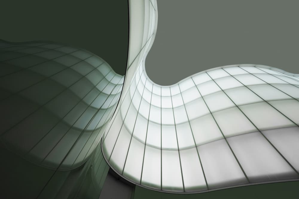 Fluid Architectural Reflection by Jorge Pimenta — canvas wall art