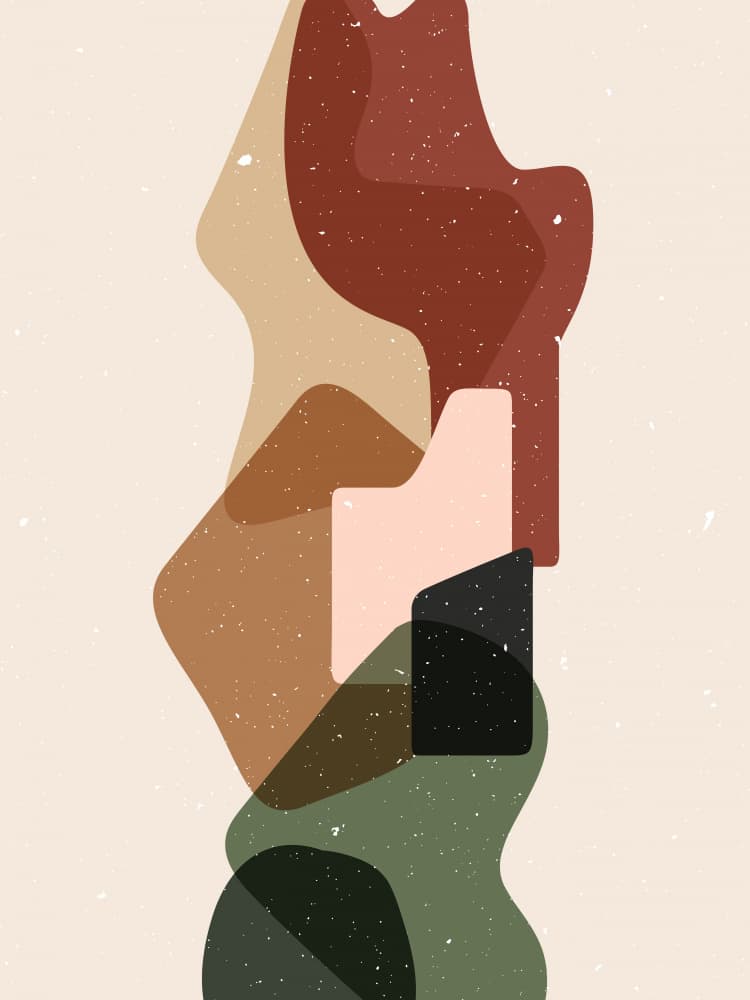 Abstract composition 12 by NKTN — canvas wall art