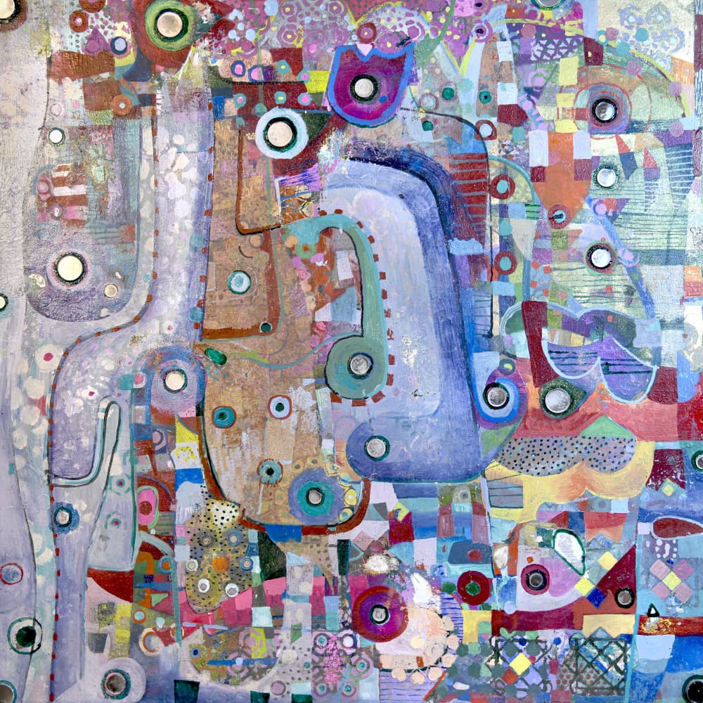 Vibrant Abstract Design by Alise Loebelsohn — canvas wall art