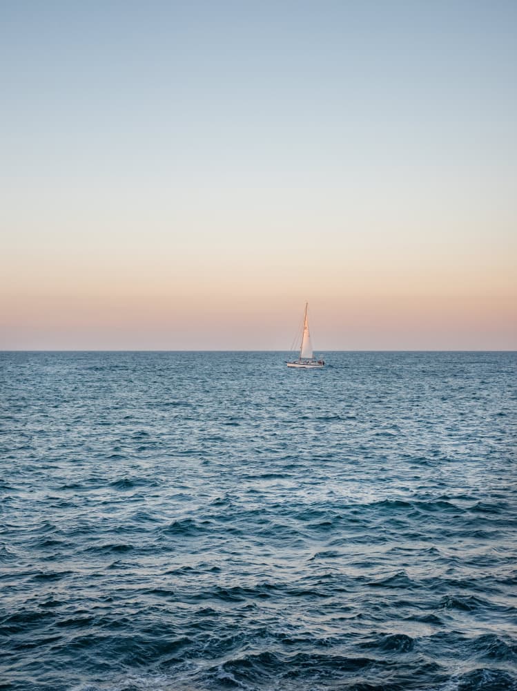 Amalfi Sunset Coast Sailing | Italy Travel Photography by Raisa Zwart — canvas wall art