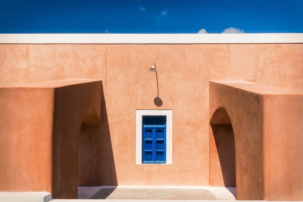 Mediterranean Blue Window by Adrian Popan — canvas wall art