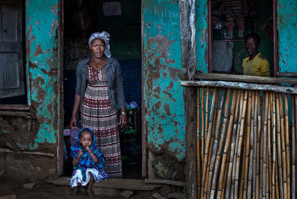 African Family Home by Joxe Inazio Kuesta Garmendia — canvas wall art