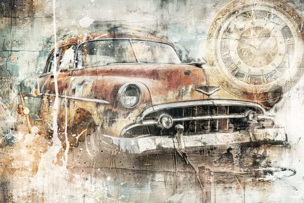 Rusty Time Capsule by Rafal Kulik — canvas wall art