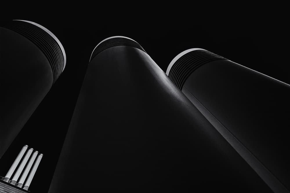 Dark Architectural Forms by Rolf Endermann — canvas wall art