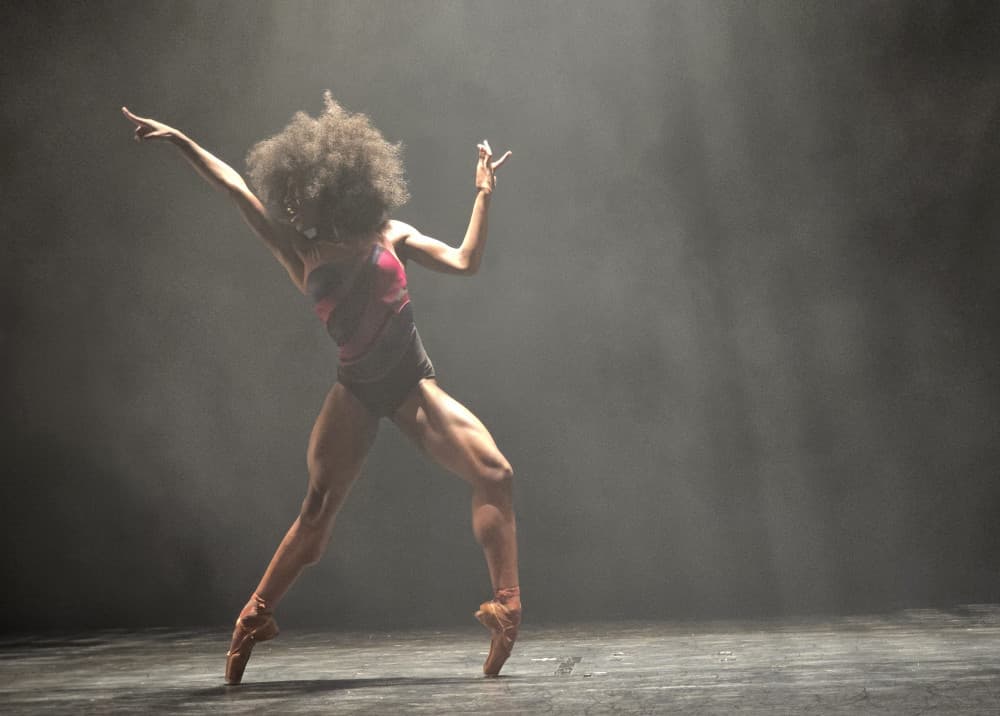 Powerful Ballet Pose by Wiolett — canvas wall art