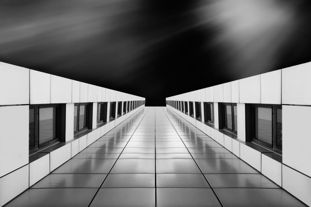 Modern Architectural Perspective by Jose Beut — canvas wall art