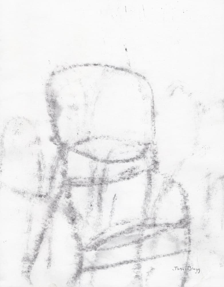 Abstract Charcoal Sketch by Janel Bragg — canvas wall art