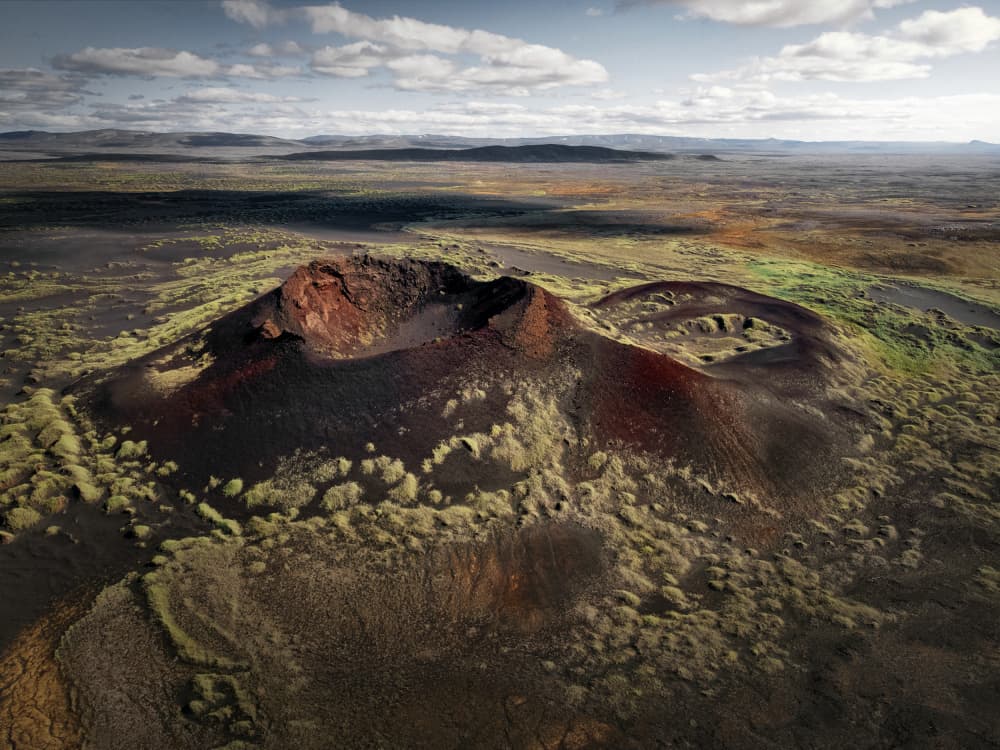Volcanic Moss Landscape by Clara Gamito — canvas wall art