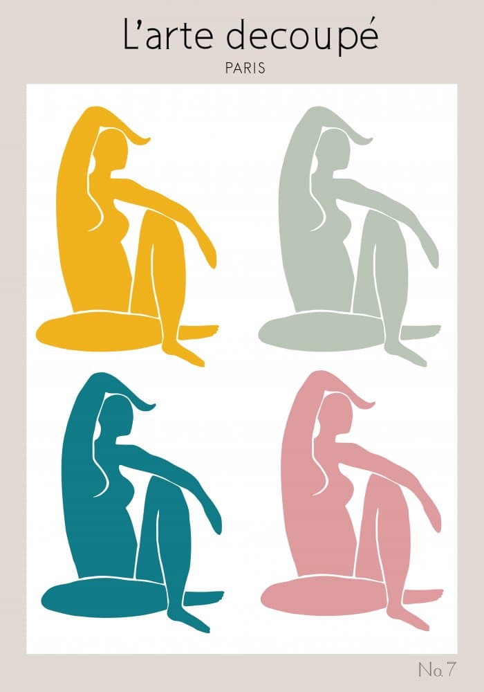 Colorful Seated Figures by Pictufy Studio II — canvas wall art