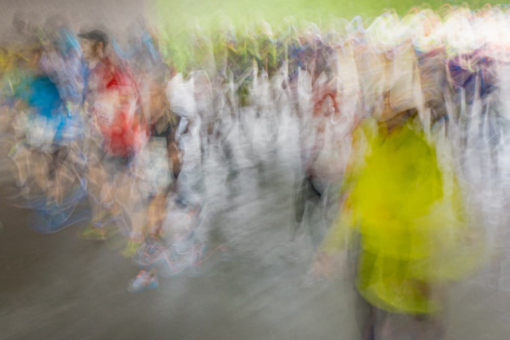 People In Motion Blur by Stephan Rückert — canvas wall art