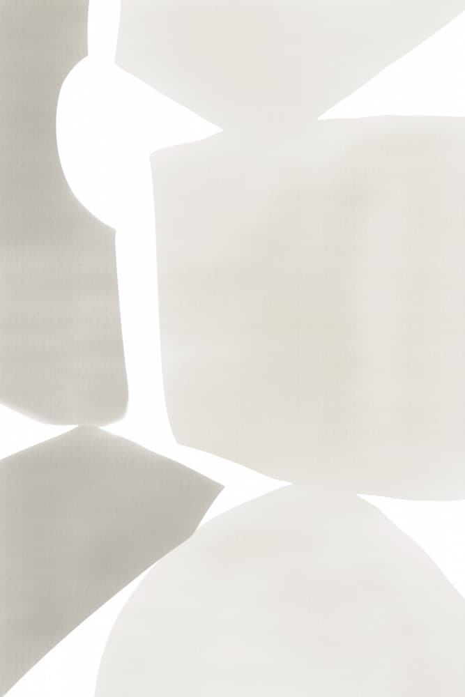 Soft Neutral Shapes by Melloi Art Prints — canvas wall art