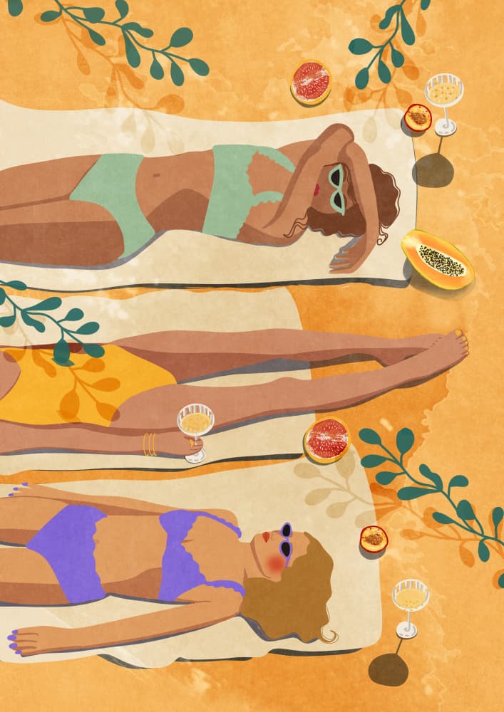 Summer Girls by Raissa Oltmanns — canvas wall art