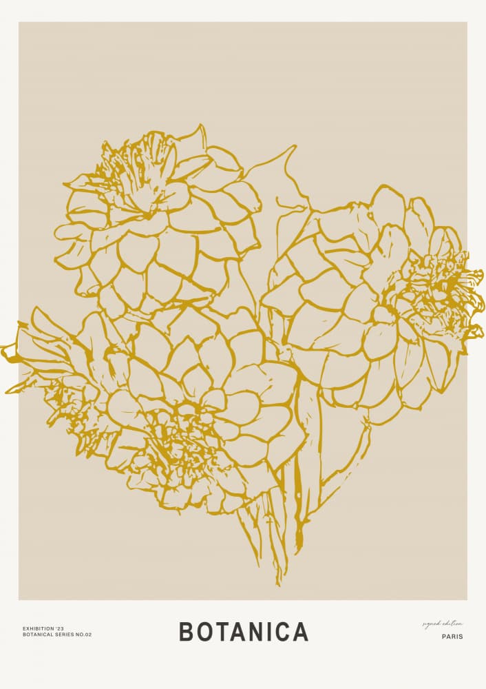 Botanica(yellow) by Treechild — canvas wall art