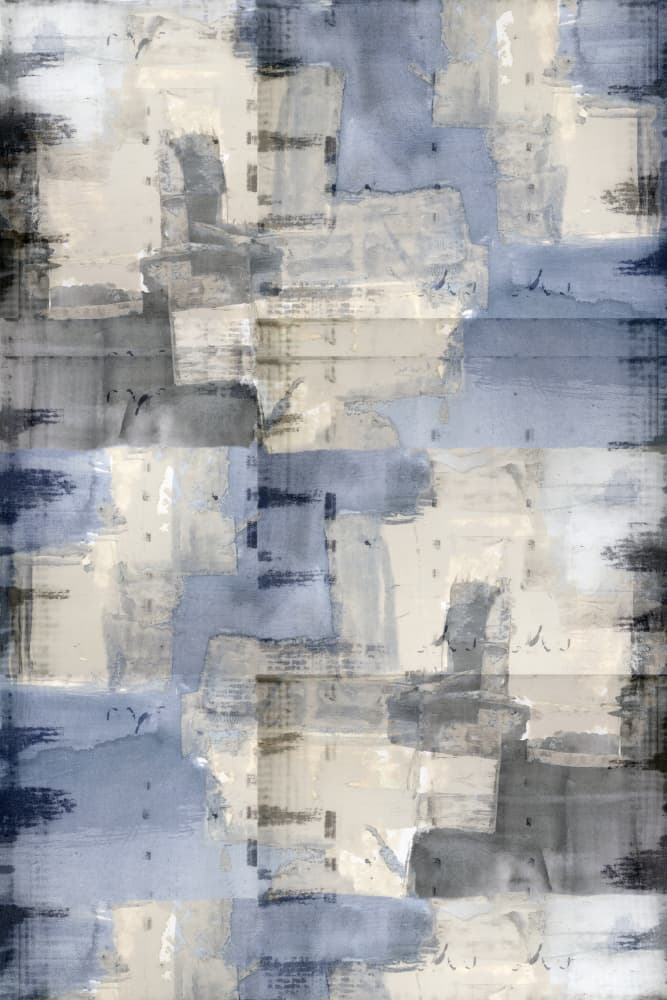Textured Blue Grey Abstraction by cartissi — canvas wall art