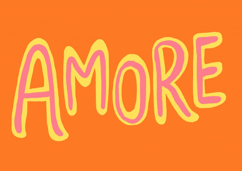 Pink Amore Love by Studio Dolci — canvas wall art