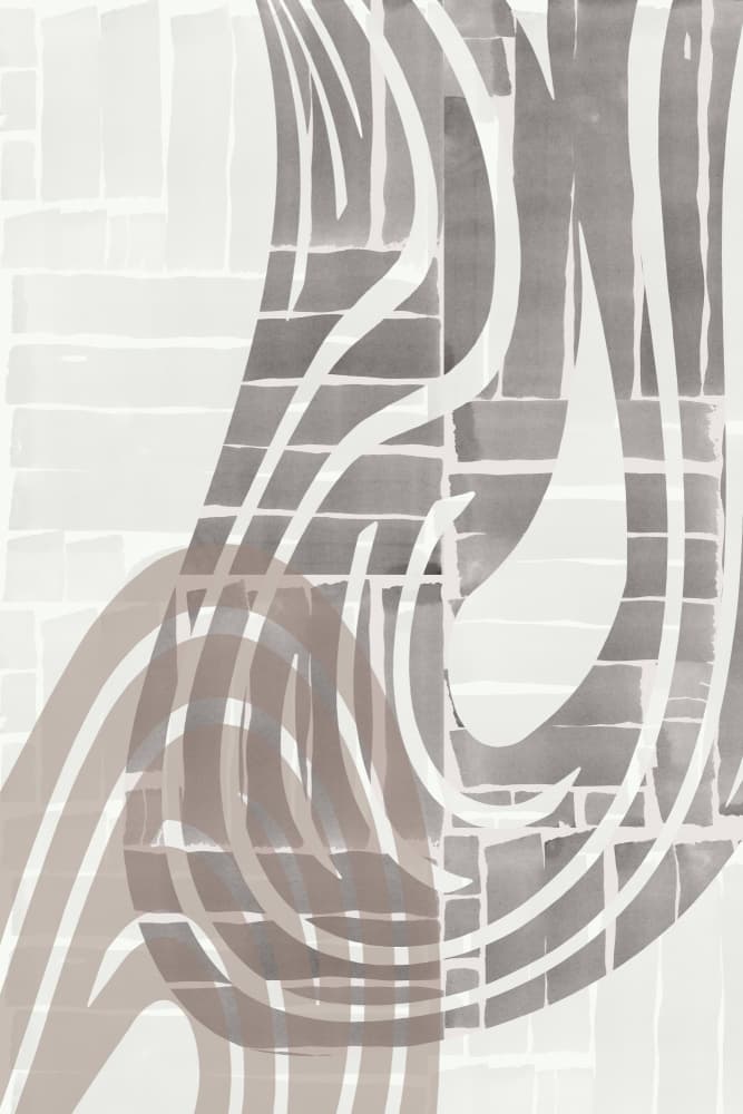 Modern Flowing Grayscale by cartissi — canvas wall art